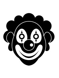 Трафарет Клоуна 19