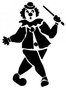 Трафарет Клоуна 21