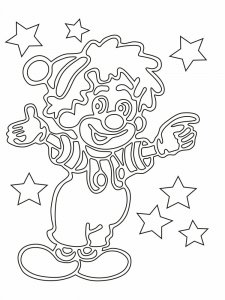 Трафарет Клоуна 4