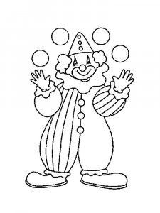 Трафарет Клоуна 7