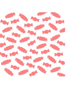 Трафарет Конфеты 3