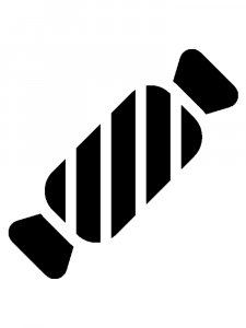 Трафарет Конфеты 9