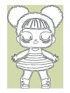 Трафарет Куклы 11