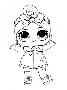 Трафарет Куклы ЛОЛ 1