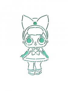 Трафарет Куклы ЛОЛ 15