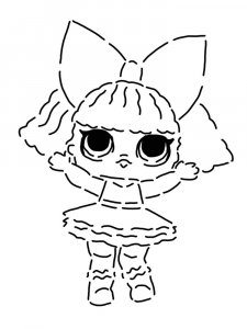 Трафарет Куклы ЛОЛ 17