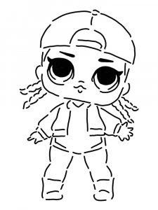 Трафарет Куклы ЛОЛ 18
