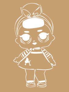 Трафарет Куклы ЛОЛ 20