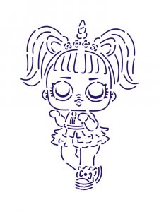 Трафарет Куклы ЛОЛ 21