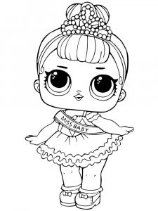 Трафарет Куклы ЛОЛ 6