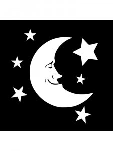 Трафарет Луны 1