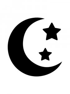 Трафарет Луны 12