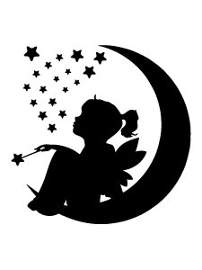 Трафарет Луны 17