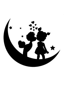 Трафарет Луны 21