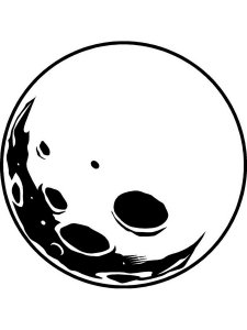 Трафарет Луны 24