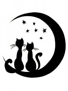 Трафарет Луны 5