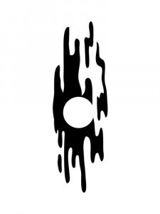 Трафарет Луны 6