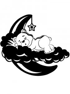 Трафарет Луны 8