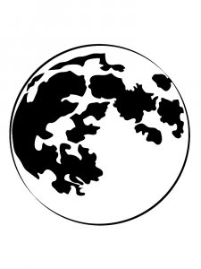 Трафарет Луны 9