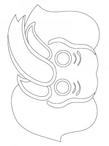 Трафарет Маски 10