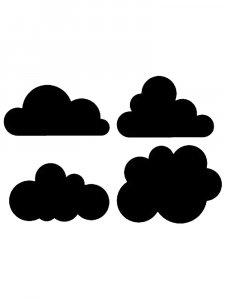 Трафарет Облака 11