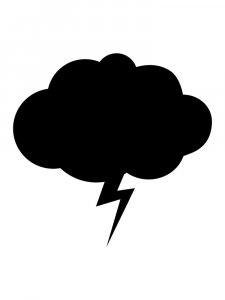 Трафарет Облака 12