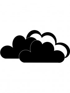 Трафарет Облака 14