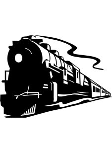 Трафарет Паровозика 14