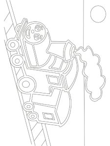 Трафарет Паровозика 2