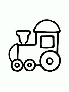 Трафарет Паровозика 3