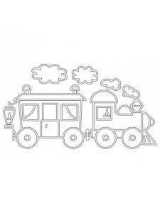 Трафарет Паровозика 6