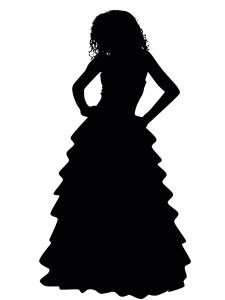 Трафарет Платья 12