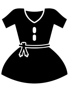 Трафарет Платья 14