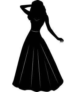 Трафарет Платья 16