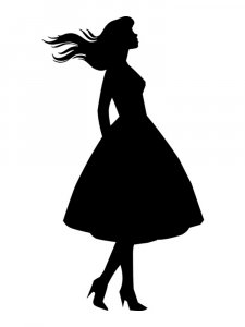 Трафарет Платья 19