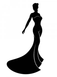 Трафарет Платья 20