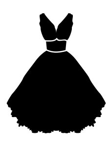 Трафарет Платья 23