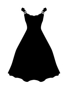 Трафарет Платья 24