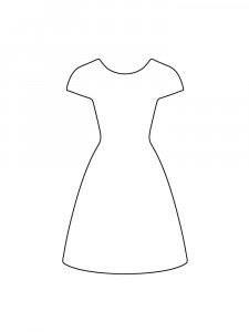 Трафарет Платья 3