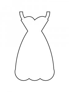 Трафарет Платья 4