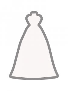 Трафарет Платья 6