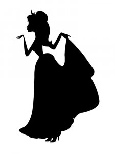 Трафарет Принцессы 10