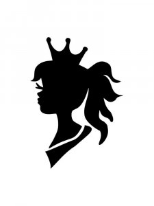 Трафарет Принцессы 15