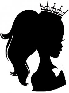 Трафарет Принцессы 16