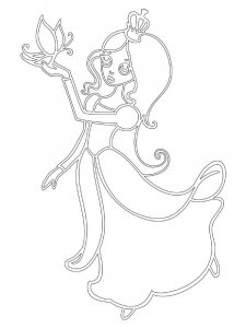 Трафарет Принцессы 3