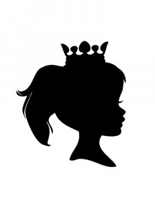 Трафарет Принцессы 5