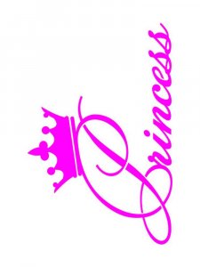 Трафарет Принцессы 6