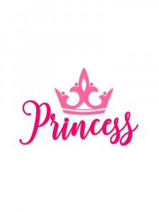 Трафарет Принцессы 8