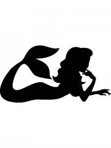 Трафарет Русалки 23