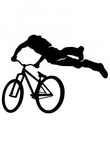 Трафарет Велосипеда 10